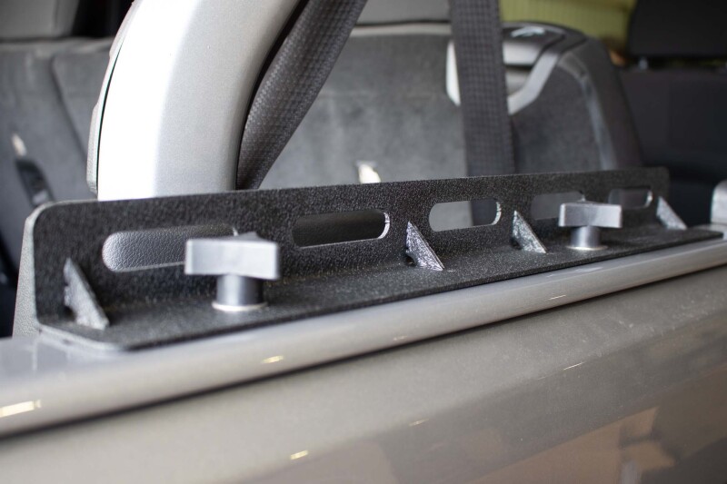 Jeep Wrangler Unlimited Tub Rail Tie Downs - Fishbone Offroad - Powdercoat Steel - Black - `18-`27